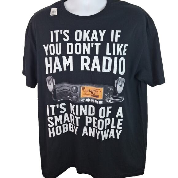 Gildan Other - Funny Ham Radio Art For Men Women Ham Operator Amateur Radio Black T-Shirt XL